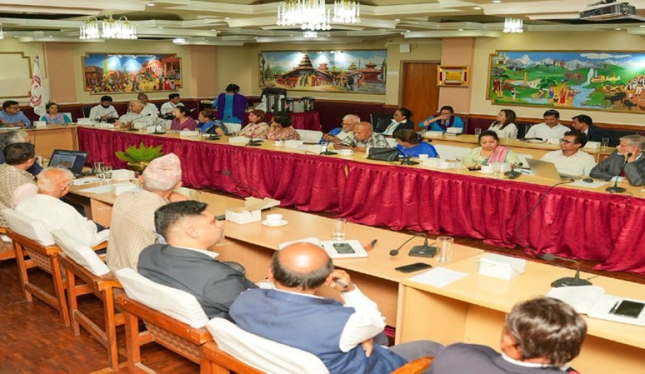 An interactive discussion among the academicians and staff regarding the new structure of NAST