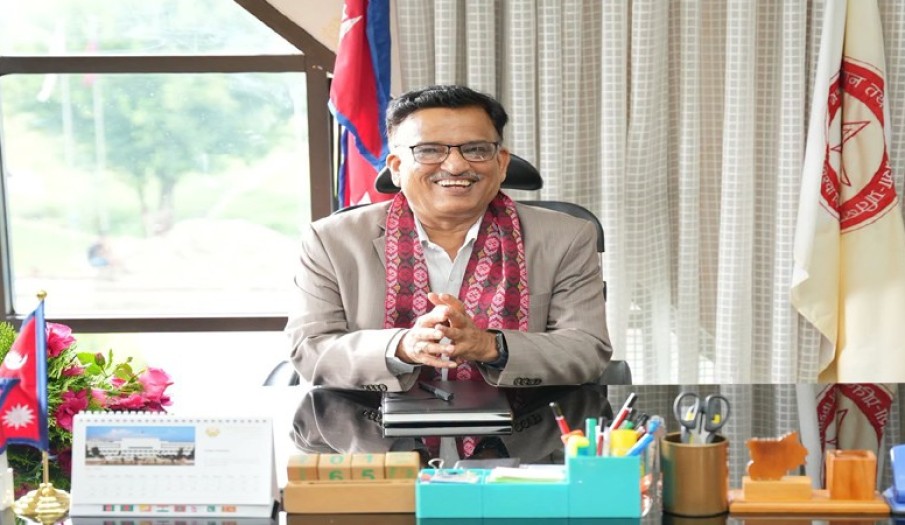 Prof. Dr. Janardan Lamichhane, the newly appointed Vice-Chancellor of the Nepal Academy of Science and Technology (NAST)